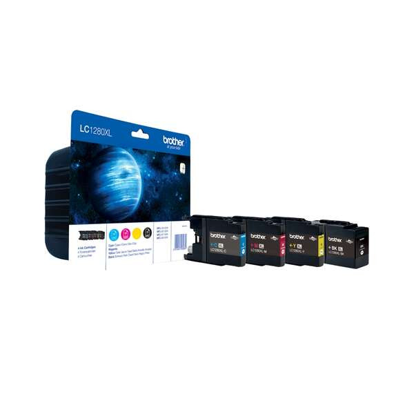 BROTHER (ORIGINAL) - Brother LC1280XL Pack de 4 Cartouches d'encre originales