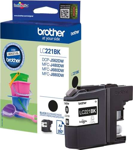 BROTHER (ORIGINAL) - Brother LC221 Noire Cartouche d'encre originale