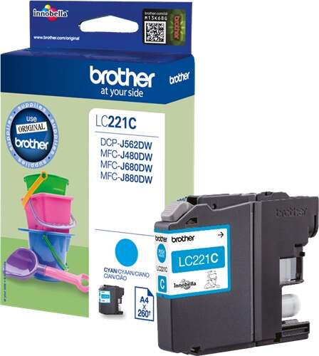 BROTHER (ORIGINAL) - Brother LC221 Cyan Cartouche d'encre originale