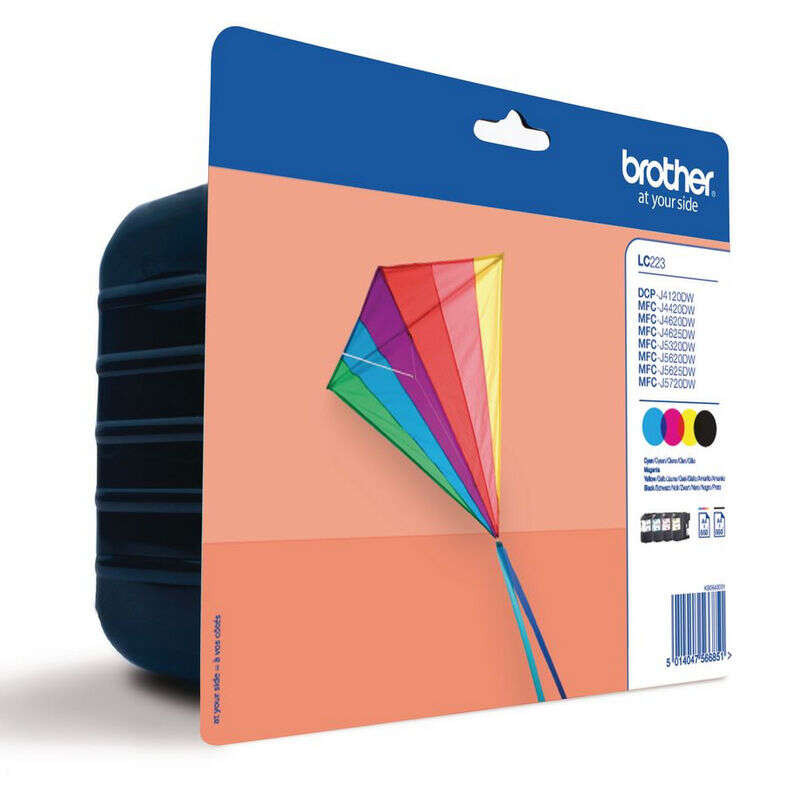 BROTHER (ORIGINAL) - Brother LC223 Pack de 4 cartouches d'encre originales