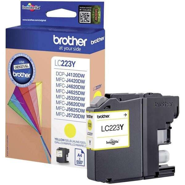 BROTHER (ORIGINAL) - Brother LC223 Jaune Cartouche d'encre originale