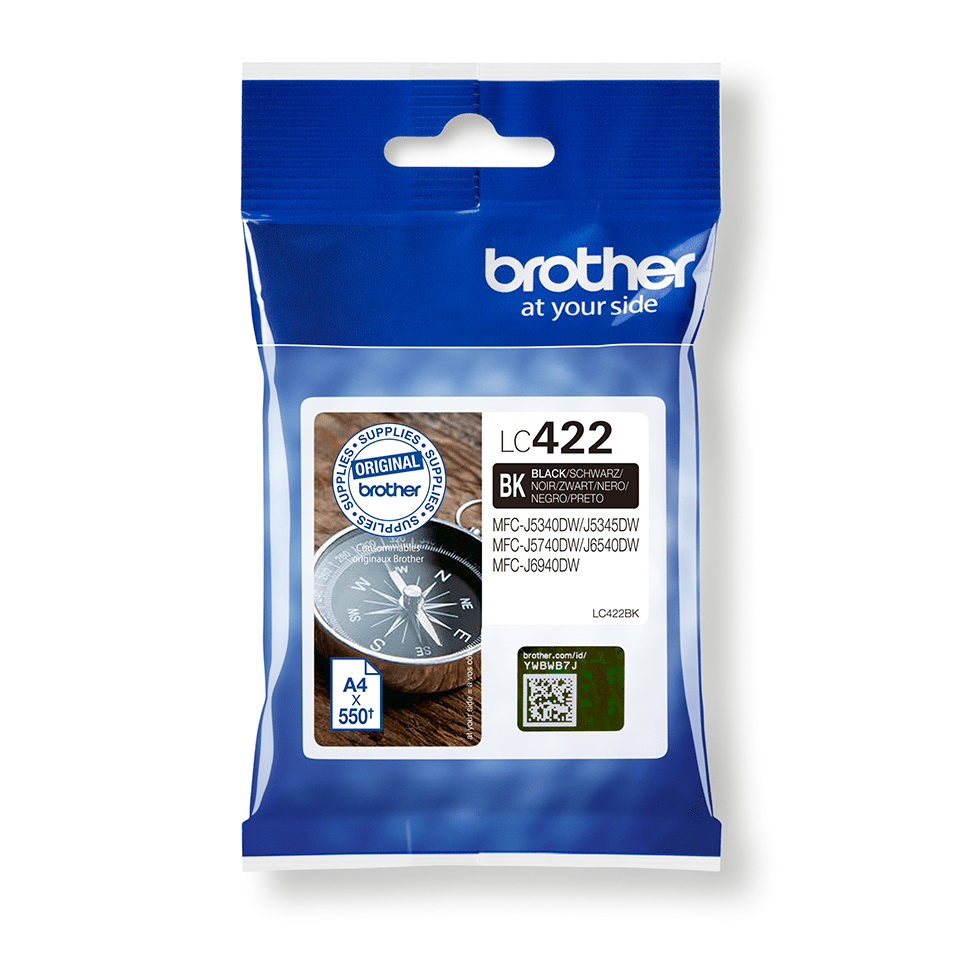 BROTHER (ORIGINAL) - Brother LC422 Noire Cartouche d'encre originale