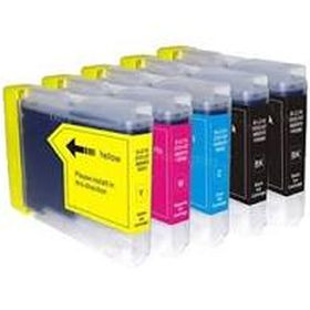BROTHER (COMPATIBLE) - LC-970 / LC-1000 Pack de 5 Cartouches génériques Brother
