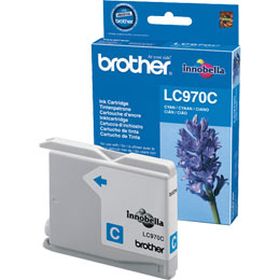 BROTHER ORIGINAL - Brother LC-970 Cyan (300 pages) Cartouche de marque