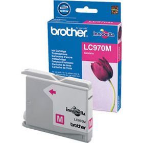 BROTHER ORIGINAL - Brother LC-970 Magenta (300 pages) Cartouche de marque