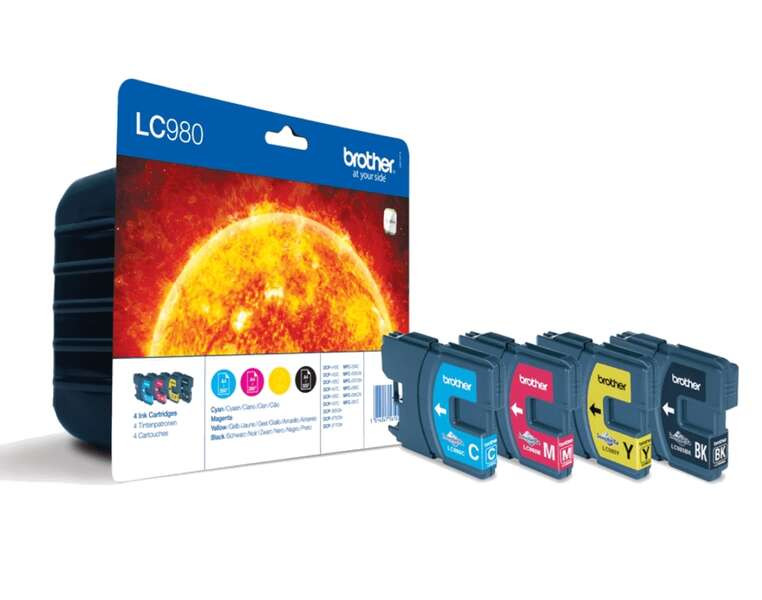 BROTHER (ORIGINAL) - Brother LC980 Multipack 4 Cartouches d'encre de marque
