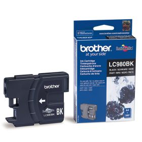 BROTHER ORIGINAL - Brother LC-980 Noire (300 pages) Cartouche de marque