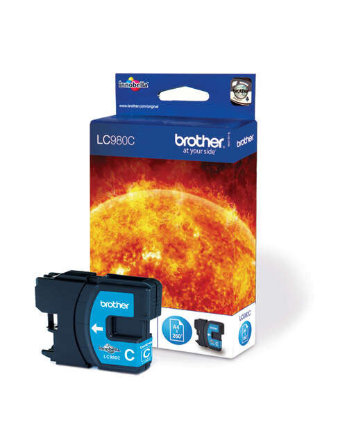 BROTHER (ORIGINAL) - Brother LC980 Cyan Cartouche d'encre de marque