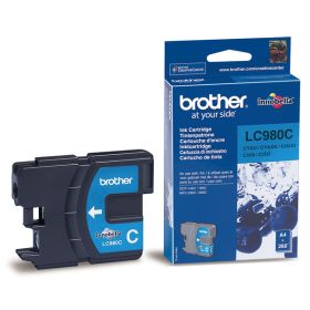 BROTHER ORIGINAL - Brother LC-980 Cyan (260 pages) Cartouche de marque