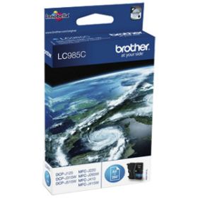 BROTHER ORIGINAL - Brother LC-985 Cyan (260 pages) Cartouche de marque