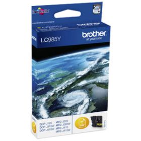 BROTHER ORIGINAL - Brother LC-985 Jaune (260 pages) Cartouche de marque