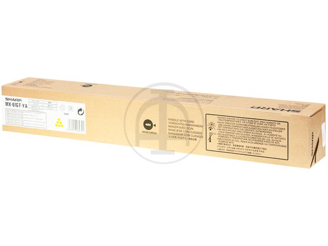 SHARP ORIGINAL - SHARP MX-61GTYA Jaune (24000 pages) Cartouche de toner de marque