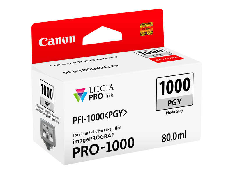 CANON (ORIGINAL) - Canon PFI1000 Gris Photo Cartouche d'encre originale 0553C001