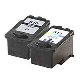 CANON (COMPATIBLE) - Canon PG510 - CL511 Pack de 2 cartouches d'encre remanufacturées 2970B010
