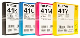 RICOH ORIGINAL - Ricoh GC-41 Pack 4 Cartouches gel (Noir, Cyan, Magenta, Jaune)