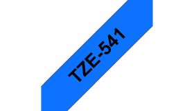 BROTHER ORIGINAL - Brother TZE-541 Ruban laminé noir sur bleu, 18mm sur 8 mètres pour imprimante P-Touch