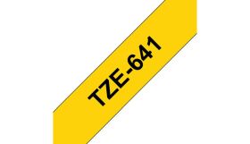 COMPATIBLE BROTHER - TZE-641 Ruban laminé noir sur Jaune, 18mm sur 8 mètres pour imprimante P-Touch