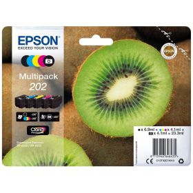 EPSON (ORIGINAL) - Epson 202 Pack de 5 Cartouches d'encre originales C13T02E74010