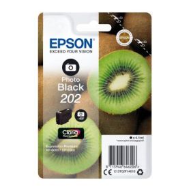 EPSON (ORIGINAL) - Epson 202 Noir Photo Cartouche d'encre originale C13T02F14010