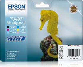 EPSON ORIGINAL - Epson T0487 Pack de 6 cartouches de marque