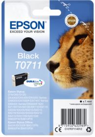 EPSON (ORIGINAL) - Epson T0711 Noir Cartouche d'encre originale C13T07114012