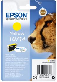 EPSON ORIGINAL - Epson T0714 Jaune Cartouche de marque