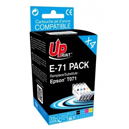 COMPATIBLE HAUT DE GAMME EPSON - UPrint T0895 Pack 4 cartouches remanufacturées Epson Qualité Premium