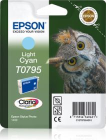 EPSON ORIGINAL - Epson T0795 Cyan Clair Cartouche de marque