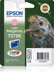 EPSON ORIGINAL - Epson T0796 Magenta Clair Cartouche de marque