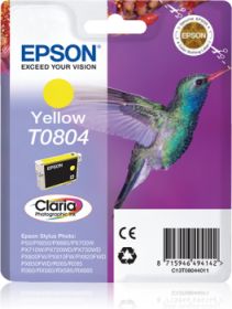 EPSON ORIGINAL - Epson T0804 Jaune (7,4 ml) Cartouche de marque 