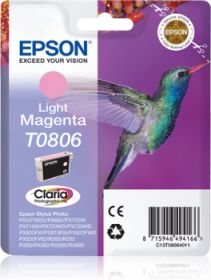 EPSON ORIGINAL - Epson T0806 Magenta Clair (7,4 ml) Cartouche de marque 