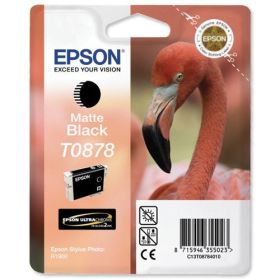 EPSON ORIGINAL - Epson T0878 Noir Mat (11 ml) Cartouche de marque