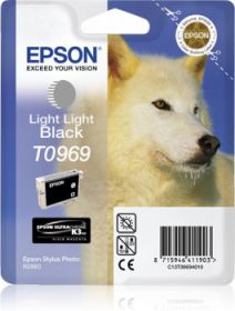 EPSON ORIGINAL - Epson T0969 Gris Clair (11,4 ml) Cartouche de marque