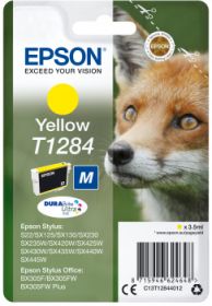 EPSON ORIGINAL - Epson T1284 Jaune (3,5 ml) Cartouche de marque 