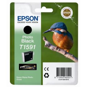 EPSON ORIGINAL - Epson T1591 Noir Photo (17 ml) Cartouche de marque C13T15914010