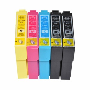 EPSON (COMPATIBLE) - Epson T1816 Pack de 5 cartouches d'encre génériques C13T18164010