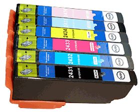 EPSON (COMPATIBLE PREMIUM) - Epson T2438 Pack de 6 cartouches d'encre génériques C13T24384011 Qualité Premium