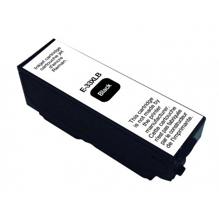 EPSON (COMPATIBLE PREMIUM) - Epson T3351 Noire Cartouche d'encre remanufacturée C13T33514012 Qualité Premium