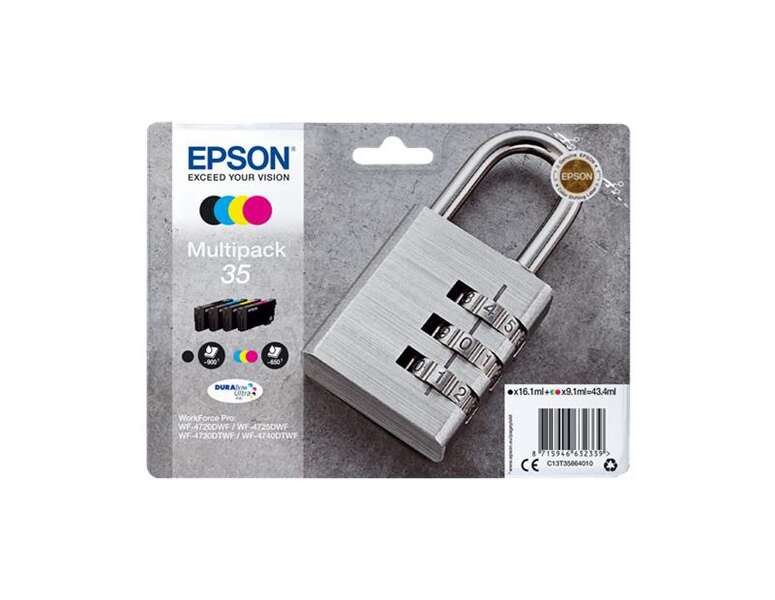 EPSON (ORIGINAL) - Epson T3586 Pack de 4 cartouches d'encre originales C13T35864010