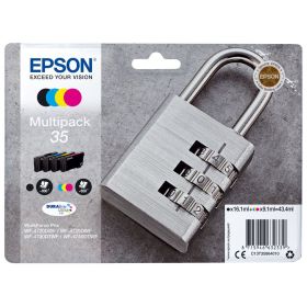 EPSON ORIGINAL - Epson 35 Pack x4 cartouches de marque T3586 (Noir, Cyan, Magenta, Jaune)