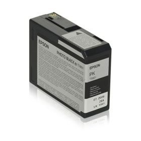 EPSON ORIGINAL - Epson T5801 Noir (80 ml) Cartouche de marque