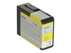 EPSON ORIGINAL - Epson T5804 Jaune (80 ml) Cartouche de marque