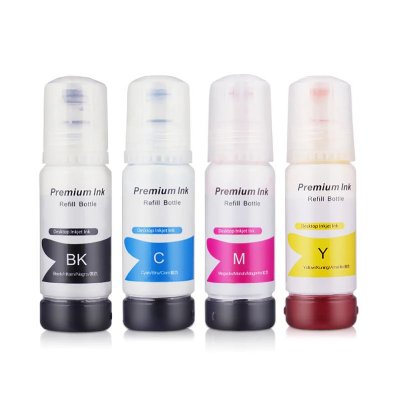EPSON (COMPATIBLE) - Epson T664 Pack de 4 Bouteilles d'encre compatibles C13T664640