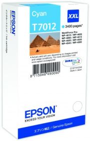 EPSON ORIGINAL - Epson T7012 cyan (3400 pages) Cartouche de marque XXL