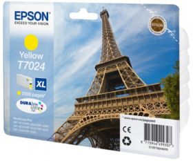 EPSON ORIGINAL - Epson T7024 XL jaune (2000 pages) Cartouche de marque