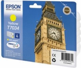 EPSON ORIGINAL - Epson T7034 Jaune (800 pages) Cartouche de marque