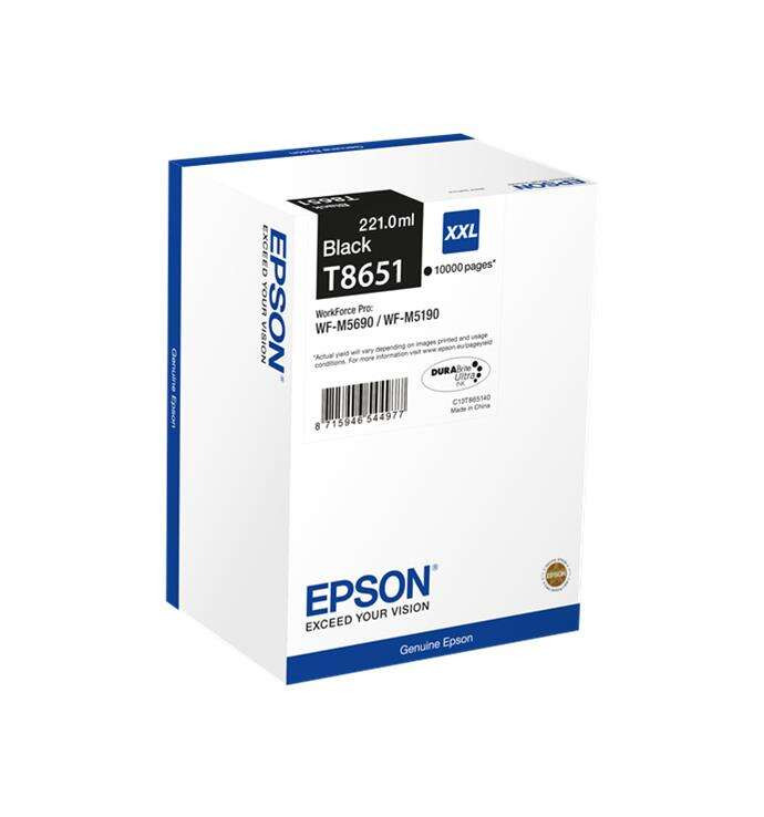 EPSON (ORIGINAL) - Epson T8651 Noire Cartouche d'encre originale C13T865140