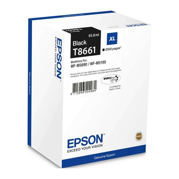 EPSON (ORIGINAL) - Epson T8661 Noire Cartouche d'encre originale C13T866140