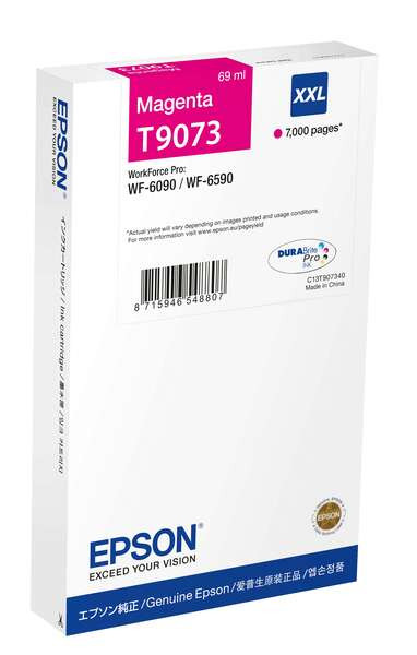 EPSON (ORIGINAL) - Epson T9073 Magenta Cartouche d'encre originale C13T90734N