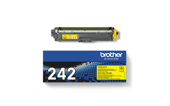 BROTHER ORIGINAL - Brother TN-242Y Jaune (1400 pages) Toner de marque